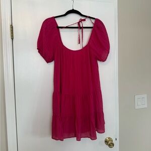 Pink Puff Sleeve Dress Le Lis